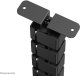 NEOMOUNTS Cable Spine Organizer for sit/stand desk frames screw mounted black 7