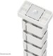 NEOMOUNTS Cable Spine Organizer for sit/stand desk frames magnet mounted white 9