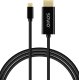 Kabel USB Savio USB-C - HDMI 1 m Czarny (CL-190) 1