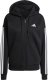 Adidas Bluza damska adidas Essentials 3 Stripes Full Zipp Hoodie czarna JE1283 L 2