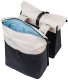 Basil Sakwa podwójna na bagażnik BASIL CLOVE DOUBLE PANNIER BAG 28-35L, Universal Bridge System, off-white/black 3