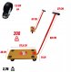 PLATFORMA TRANSPORTOWA Z DYSZLEM DO 200KG, 57,5x30,0cm 2