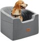 Fotelik samochodowy XL dla psa kota Transporter samochodowy Ciemnoszary 1