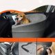 Fotelik samochodowy XL dla psa kota Transporter samochodowy Ciemnoszary 11