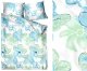 Pościel satynowa SAINT TROPEZ 160X200 niebieska/zielona Premium GRENO 6