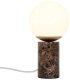 Lampa stołowa Nordlux Kulista lampka nocna LILLY 2213575018 okrągła biała brązowa 1