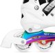 NH10905 4w1 ŁYŻWOROLKI LED BIAŁE Z WYM. PŁOZĄ HOKEJOWĄ RAINBOW ROZM. L(39-42) NILS EXTREME 7