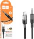 Kabel AUX Jack 3,5 mm do USB C Hoco 1,2 m UPA27 czarny 1