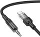 Kabel AUX Jack 3,5 mm do USB C Hoco 1,2 m UPA27 czarny 2