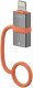 Adapter USB 4smarts USB-C - Lightning Szary  (541522) 2