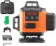 Laser obrotowy krzyżowy niwelator poziomica laserowa 16 linii pomiarowych 30m 5