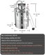 Destylator alkoholowy destylarka alkoholu wina z pompą dwubębnowa 30 L 13