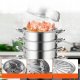 PAROWAR GARNEK do gotowania na parze gastronomiczny 5 poziomów 30 cm 2