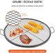 Ruszt do ogniska 91 cm - stalowy z uchwytem - przenośny grill turystyczny 4