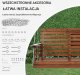 Huśtawka ogrodowa 150cm ławka wisząca 400kg na łańcuchach brązowa 4