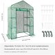 Mini Szklarnia Ogrodowa Tunel Foliowy Ogród Taras Balkon 141 x 74,5 x 205 cm 6