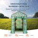 Mały tunel foliowy ogrodowy szklarnia balkon taras warzywa 141x200 cm 8