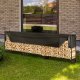 Vevor Stojak na drewno opałowe kominkowe duży kosz metalowy +plandeka 259x36cm 7