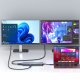 HUB USB Wozinsky 6w1 Hub rozdzielacz USB-A USB-C DisplayPort HDMI - szary 6w1 Hub rozdzielacz USB-A USB-C DisplayPort HDMI - szary 4