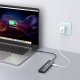 HUB USB Wozinsky 6w1 Hub rozdzielacz USB-A USB-C DisplayPort HDMI - szary 6w1 Hub rozdzielacz USB-A USB-C DisplayPort HDMI - szary 5