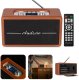 Radio Audizio Radio retro DAB FM BT Tune60 brązowe one size 1