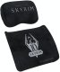 Noblechairs noblechairs Skyrim, Neck pillow/Lumbar pillow, Black, 2 pc(s) 2
