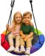 LeanToys Huśtawka Ogrodowa Bocianie Gniazdo Dla Dzieci Kolorowa 100cm 4