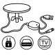 Antena wewnętrzna zewnętrzna TV ultra HD 4K Berdsen BD-955 czarna EDUKAMP 5