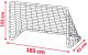 Neo-Sport Bramka do piłki nożnej 183 x 122 x 61cm NS-492 czarna 3