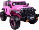 Super-Toys OLBRZYMI JEEP NA AKUMULATOR SPEED, SUPER RÓŻ, MIĘKKIE KOŁA, SIEDZENIE, APLIKACJA/DLS-X15A 1