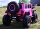 Super-Toys OLBRZYMI JEEP NA AKUMULATOR SPEED, SUPER RÓŻ, MIĘKKIE KOŁA, SIEDZENIE, APLIKACJA/DLS-X15A 18