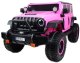 Super-Toys OLBRZYMI JEEP NA AKUMULATOR SPEED, SUPER RÓŻ, MIĘKKIE KOŁA, SIEDZENIE, APLIKACJA/DLS-X15A 19