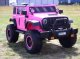 Super-Toys OLBRZYMI JEEP NA AKUMULATOR SPEED, SUPER RÓŻ, MIĘKKIE KOŁA, SIEDZENIE, APLIKACJA/DLS-X15A 23