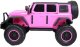 Super-Toys OLBRZYMI JEEP NA AKUMULATOR SPEED, SUPER RÓŻ, MIĘKKIE KOŁA, SIEDZENIE, APLIKACJA/DLS-X15A 25