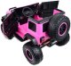 Super-Toys OLBRZYMI JEEP NA AKUMULATOR SPEED, SUPER RÓŻ, MIĘKKIE KOŁA, SIEDZENIE, APLIKACJA/DLS-X15A 29