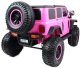 Super-Toys OLBRZYMI JEEP NA AKUMULATOR SPEED, SUPER RÓŻ, MIĘKKIE KOŁA, SIEDZENIE, APLIKACJA/DLS-X15A 4