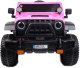 Super-Toys OLBRZYMI JEEP NA AKUMULATOR SPEED, SUPER RÓŻ, MIĘKKIE KOŁA, SIEDZENIE, APLIKACJA/DLS-X15A 7