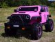 Super-Toys OLBRZYMI JEEP NA AKUMULATOR SPEED, SUPER RÓŻ, MIĘKKIE KOŁA, SIEDZENIE, APLIKACJA/DLS-X15A 10
