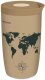 Coffee Format Brązowy kubek termiczny z motywem mapy świata 350 ml 2