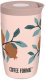 Coffee Format Różowy kubek termiczny z motywem roślin 350 ml 2