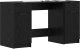 Biurko vidaXL Czarne 133 cm x 50 cm 3