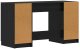 Biurko vidaXL Czarne 133 cm x 50 cm 10