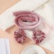 SISTER YOUNG_Lisa Hair Curling Set wałek do włosów bez użycia ciepła + satynowe gumki 2szt + klamra Pink 2