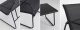 Black Forest Garden Furniture Set, Texteline Two Chairs + Lounger + Folding Table Black 3
