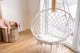 Black Forest Hammock, woven hanging chair 80x60cm ecru 1