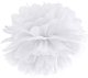34907 POMPON bibułowy 15 cm biały dekoracja pompony 2