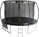 Trampolina LEAN Sport Max 14ft Czarno-Zielona 2