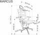 Fotel biurowy MARCUS czarny HALMAR 12