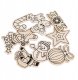 Ozdoby drewniane z magnesem 4-6 cm 9szt 1