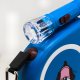 Smycz automatyczna zwijana dla psa kota z blokadą latarką LED do 15 kg 5 m - niebieska Smycz automatyczna zwijana dla psa kota z blokadą latarką LED do 15 kg 5 m - niebieska 4